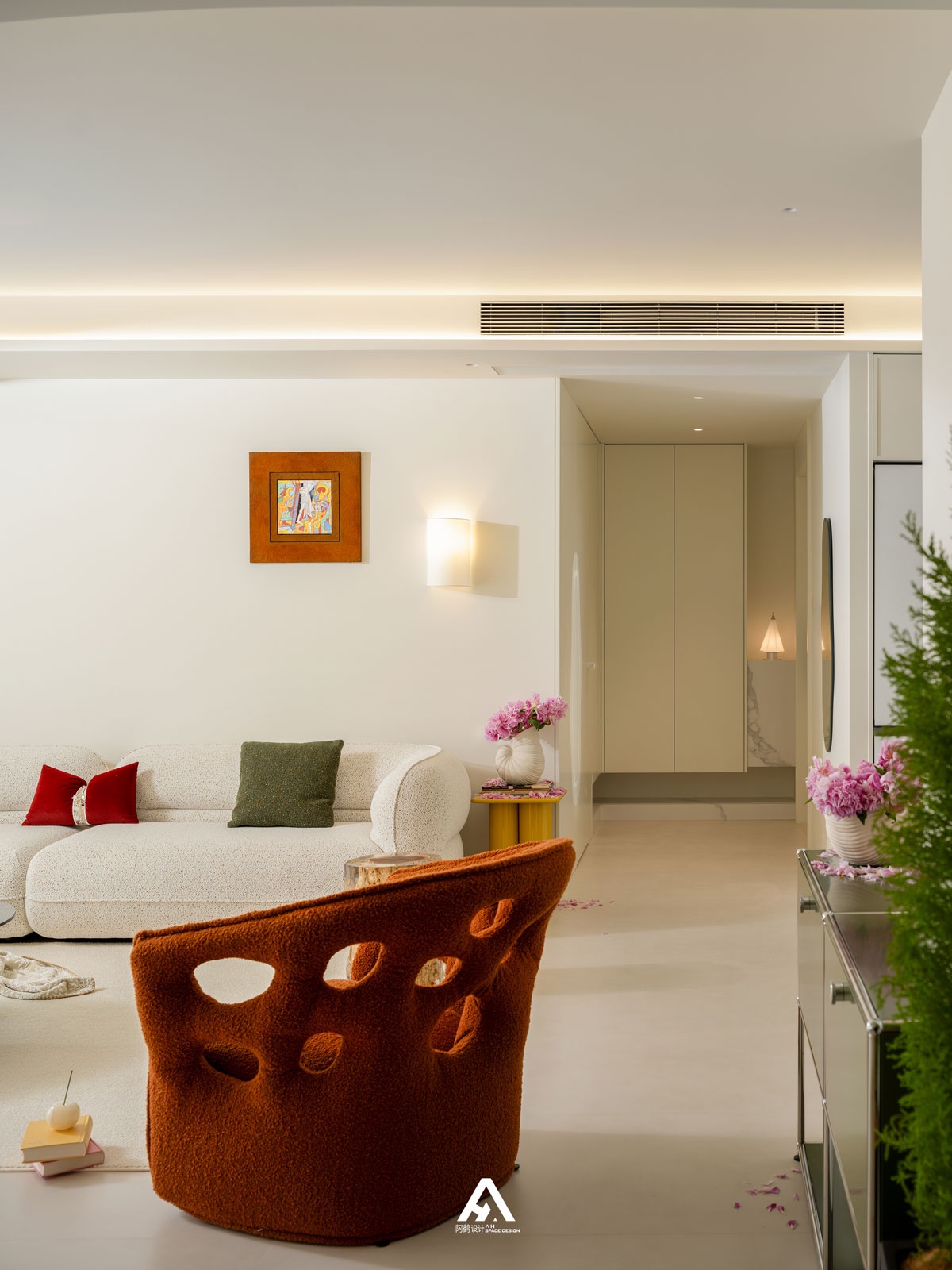 自带清凉感的家,淡彩绿意丨南昌阿鹤设计-10