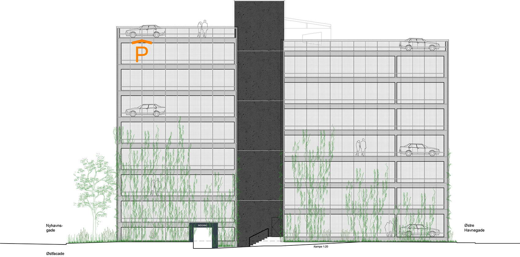 奥尔堡东港G2停车楼,丹麦 / Sangberg-30