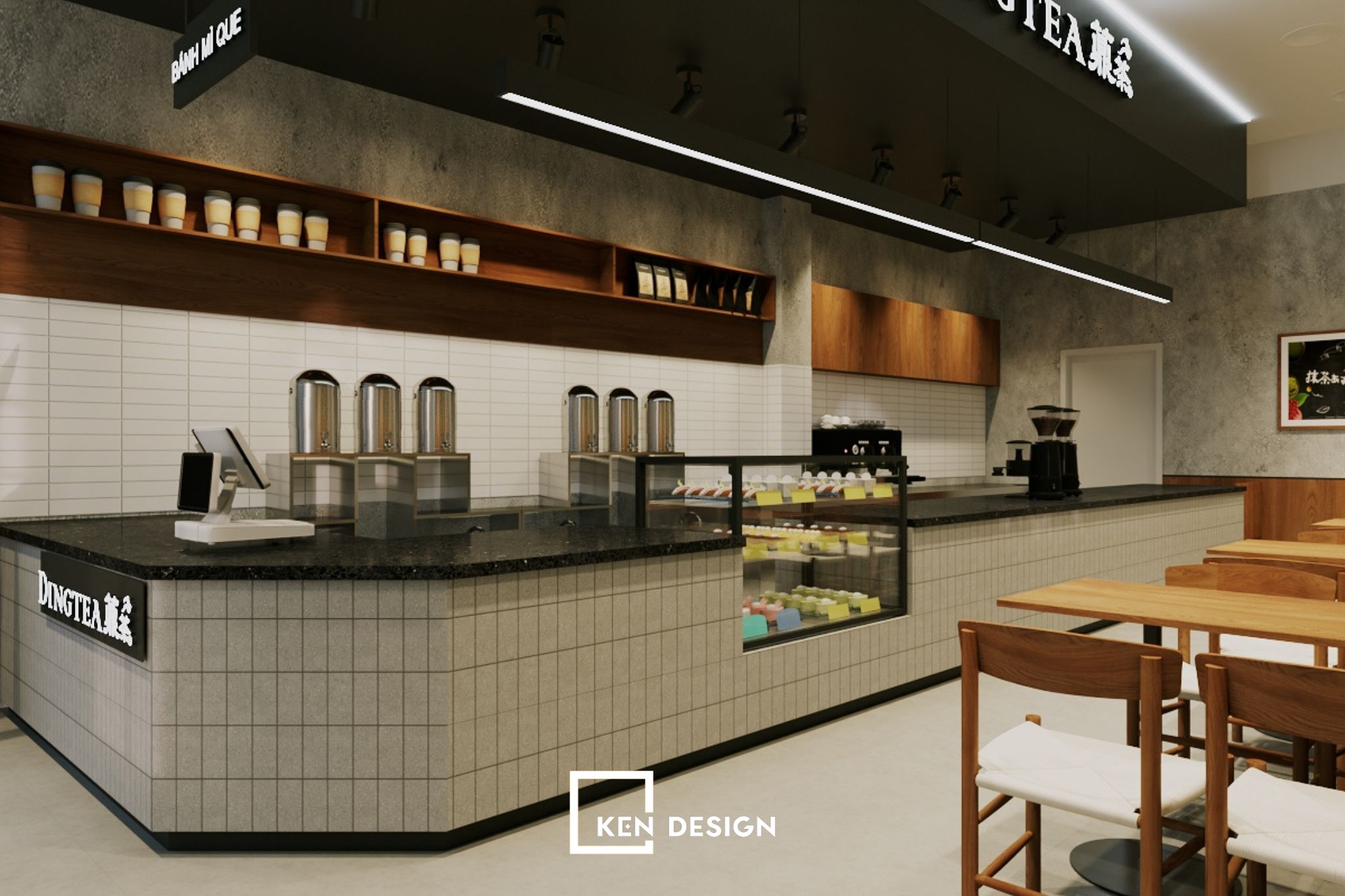 Khám phá thiết kế quán trà sữa Ding Tea tại Vin Wonder Phú Quốc-14
