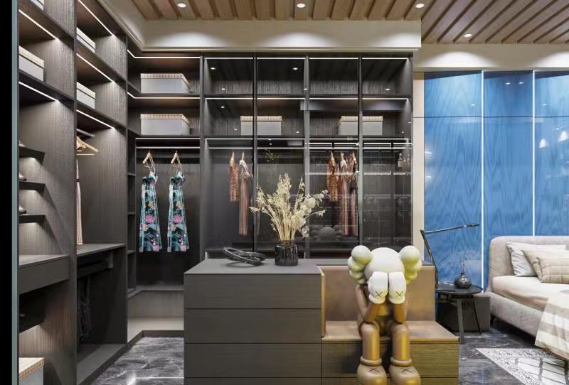 极简家居风全屋定制家具展厅设计-2