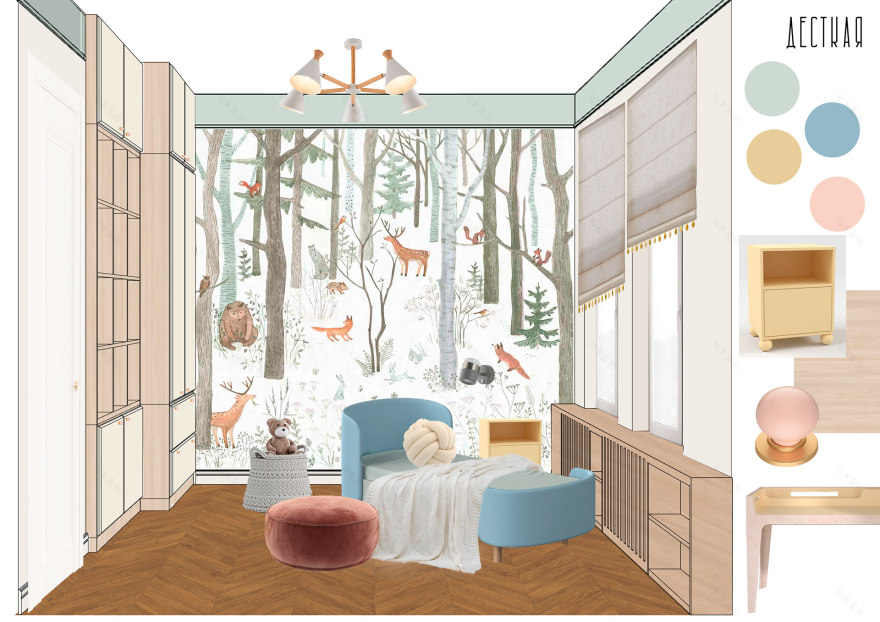 带南方风格的公寓设计丨俄罗斯莫斯科-13