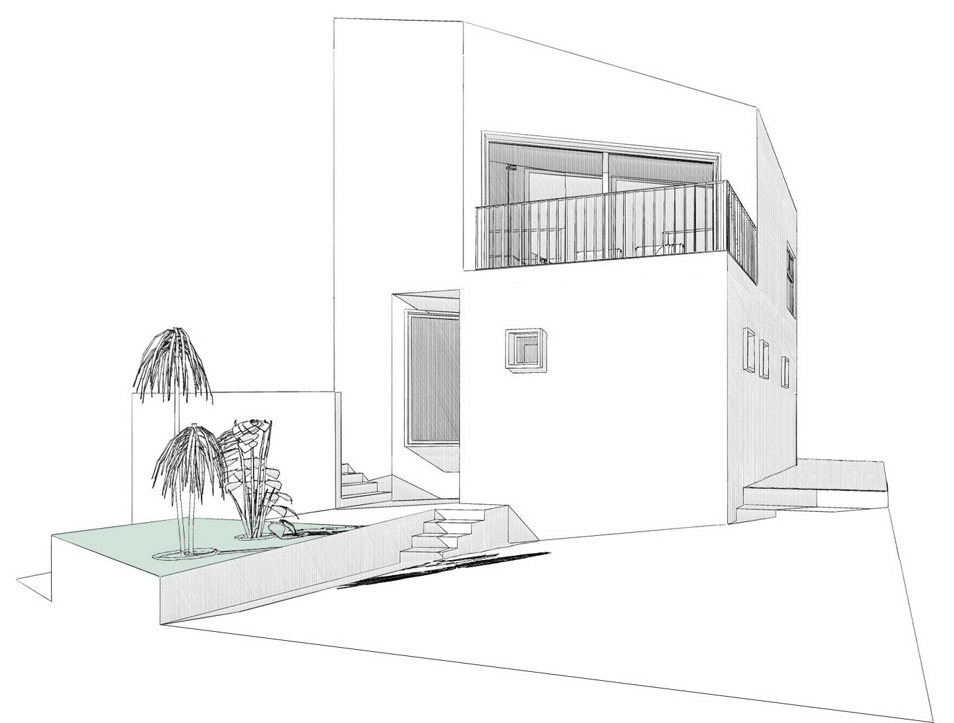 日本宝冢 Nomura24 别墅——白色木质结构与多边形空间之美-42