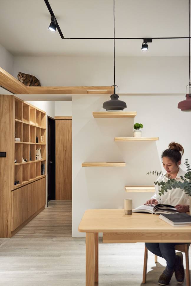 台北 90㎡现代家居,人猫共融的生活空间-29