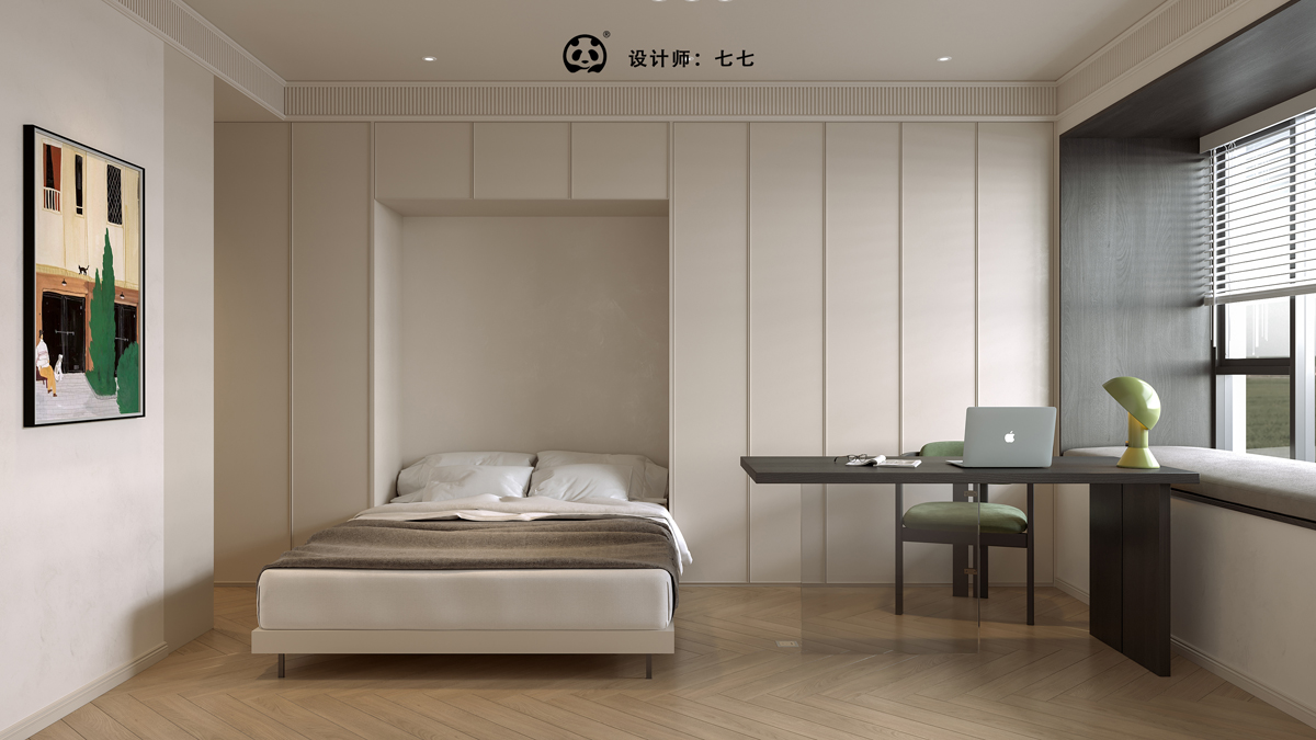 今天的家装效果图是黄绿打造的夏日风情~-5