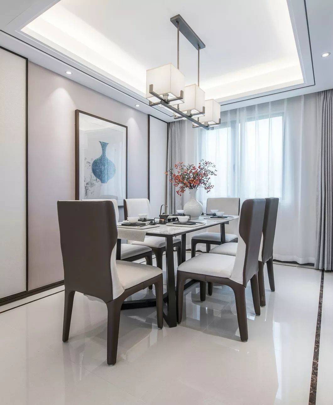 大地色与中式蓝的完美融合，打造优雅简约的人居空间-97