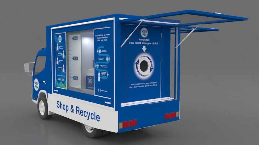 AQUA shop&recycle truck, request by INTERFACE-2