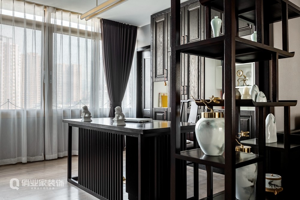 重庆玛瑙花园中式风格平层设计-8