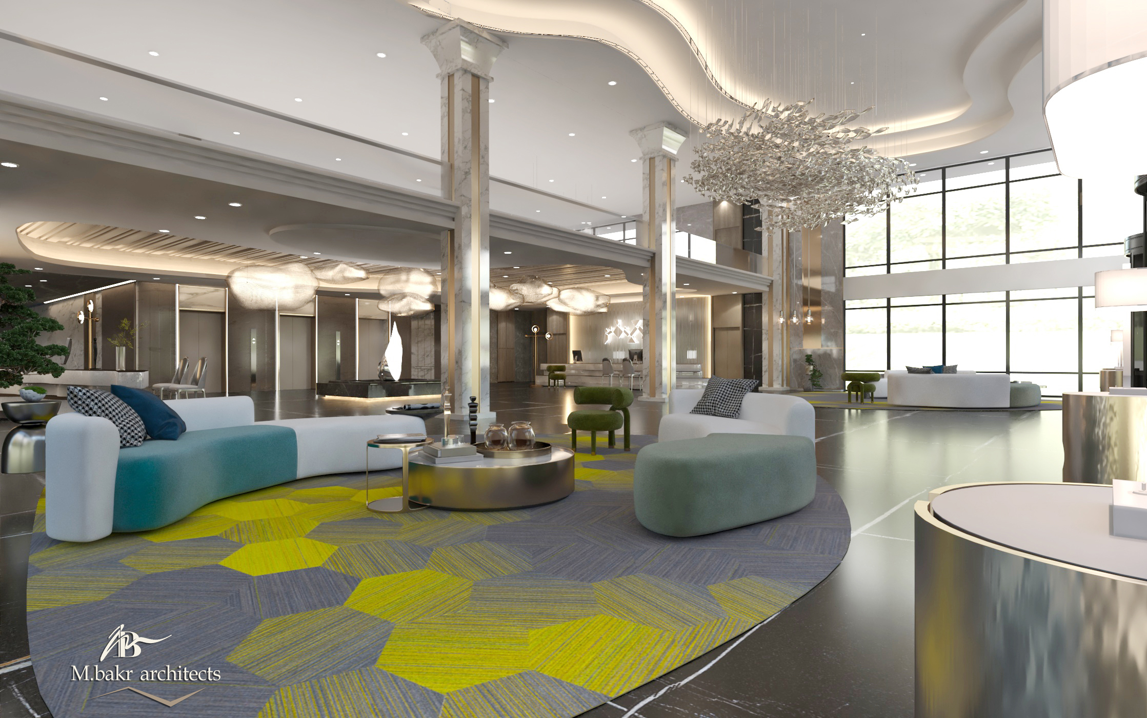 Design of a reception lobby for a hospital in Riyadh-8