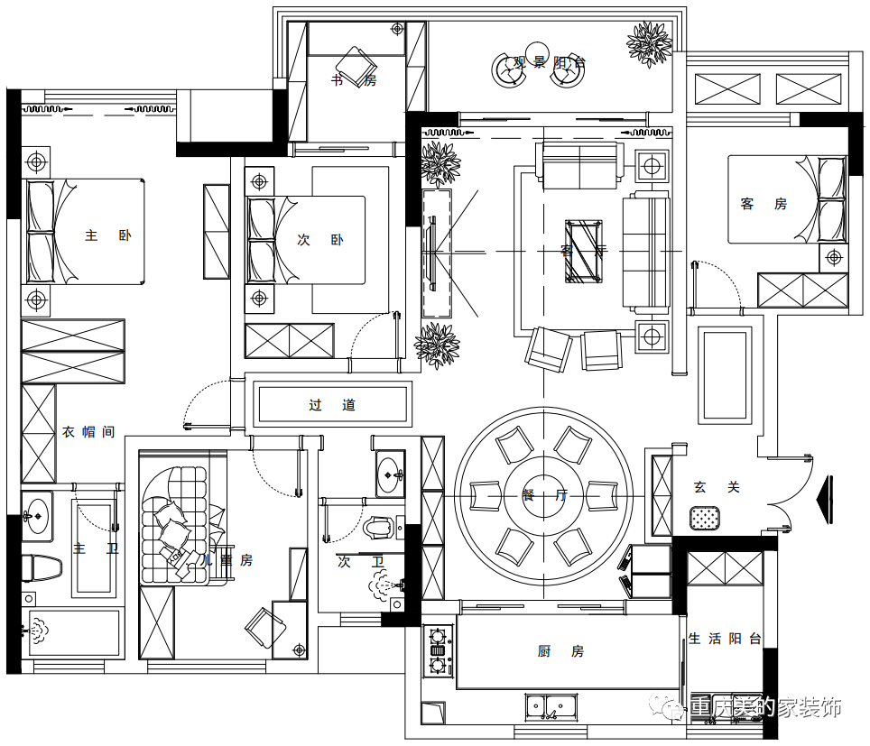北欧风金科天元道砚北 112㎡大平层 | 优雅静谧，温暖如初-38