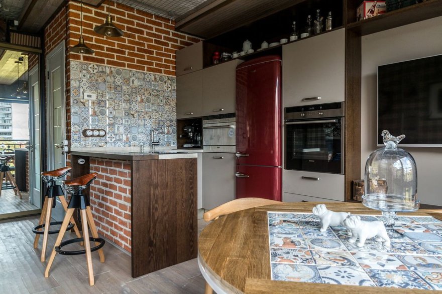 33平米小户型一居室公寓的 loft 设计丨Litvinov design 工作室-13