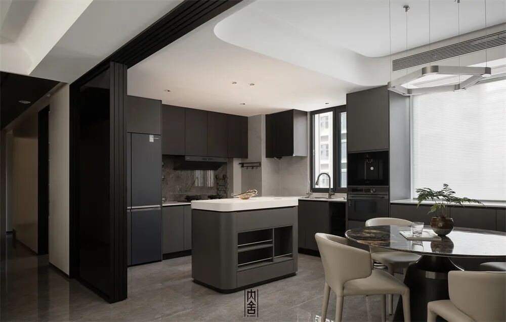 内舍软装丨228㎡现代意式风，不刻意奢华，以质感雅致实现高级感自由！-26