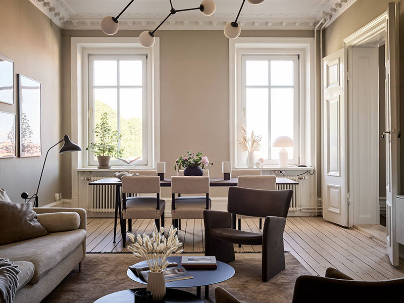 瑞典 19 世纪公寓的时尚典雅设计-3