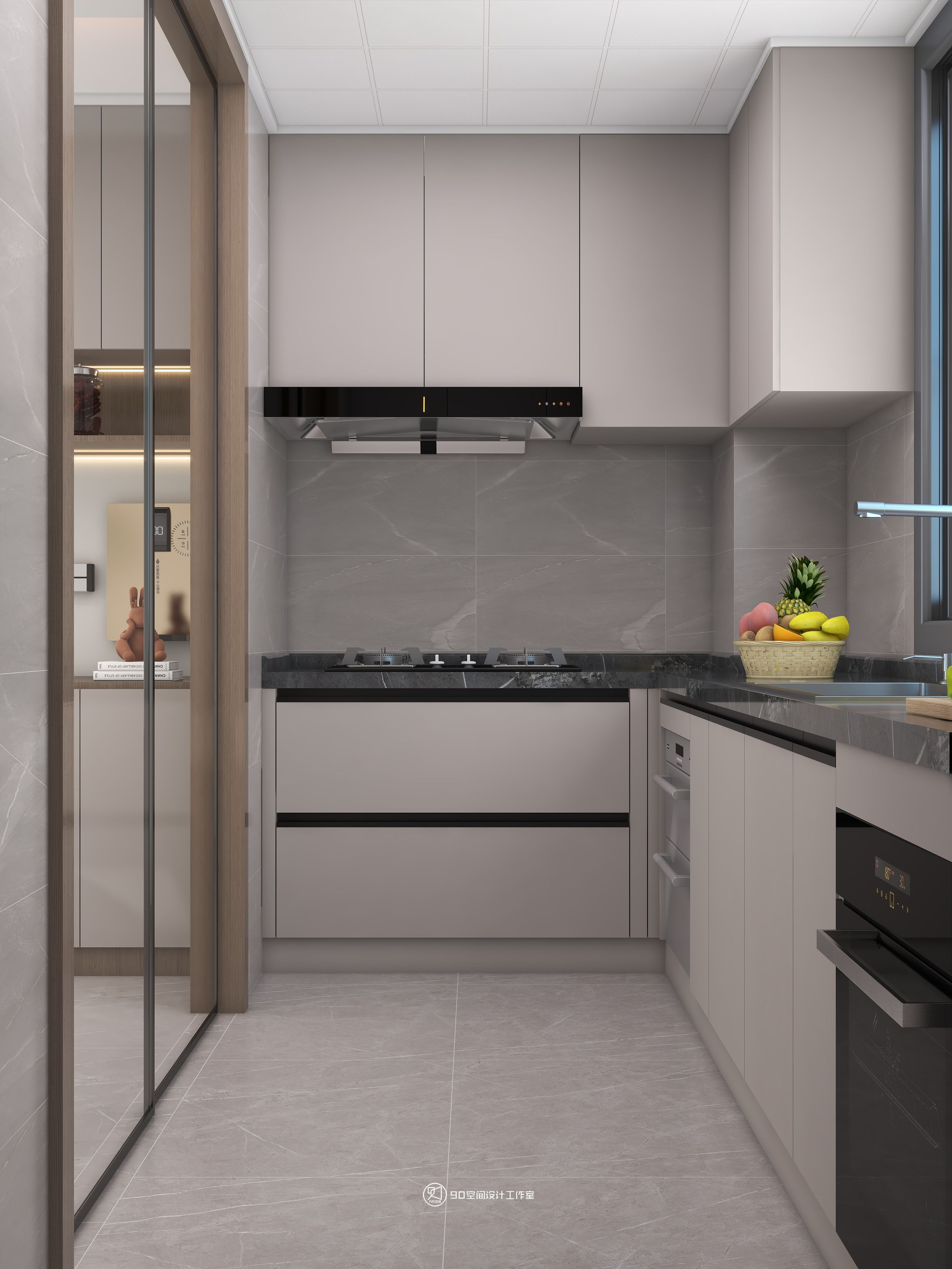 蒲公英现代风格住宅设计丨90 空间设计-14