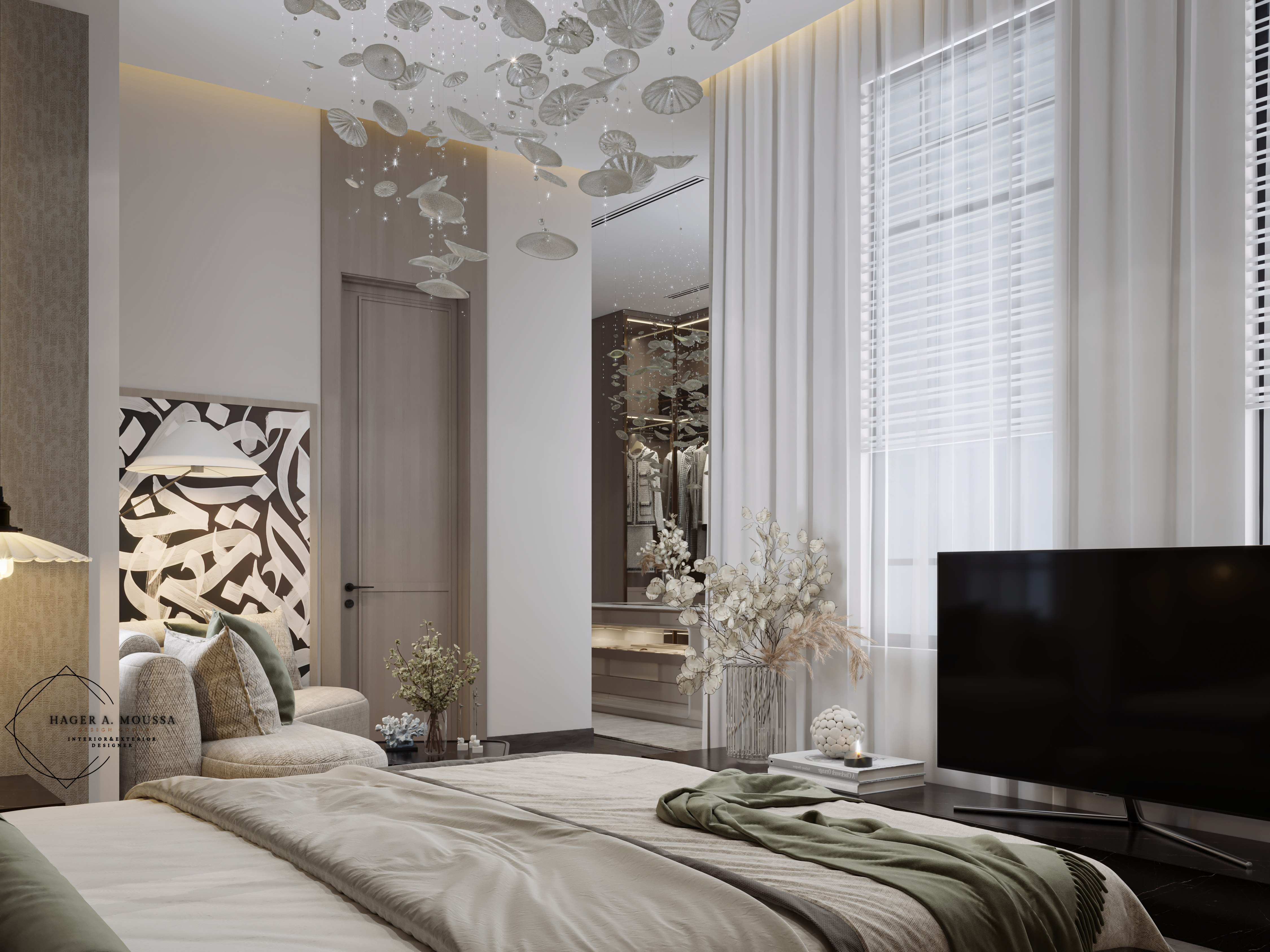 现代主卧室设计丨埃及-8