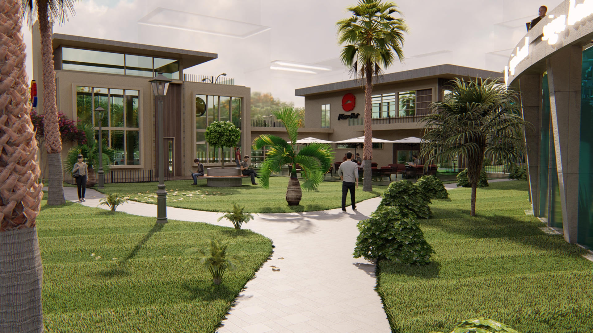 food court , shops & bank design-46