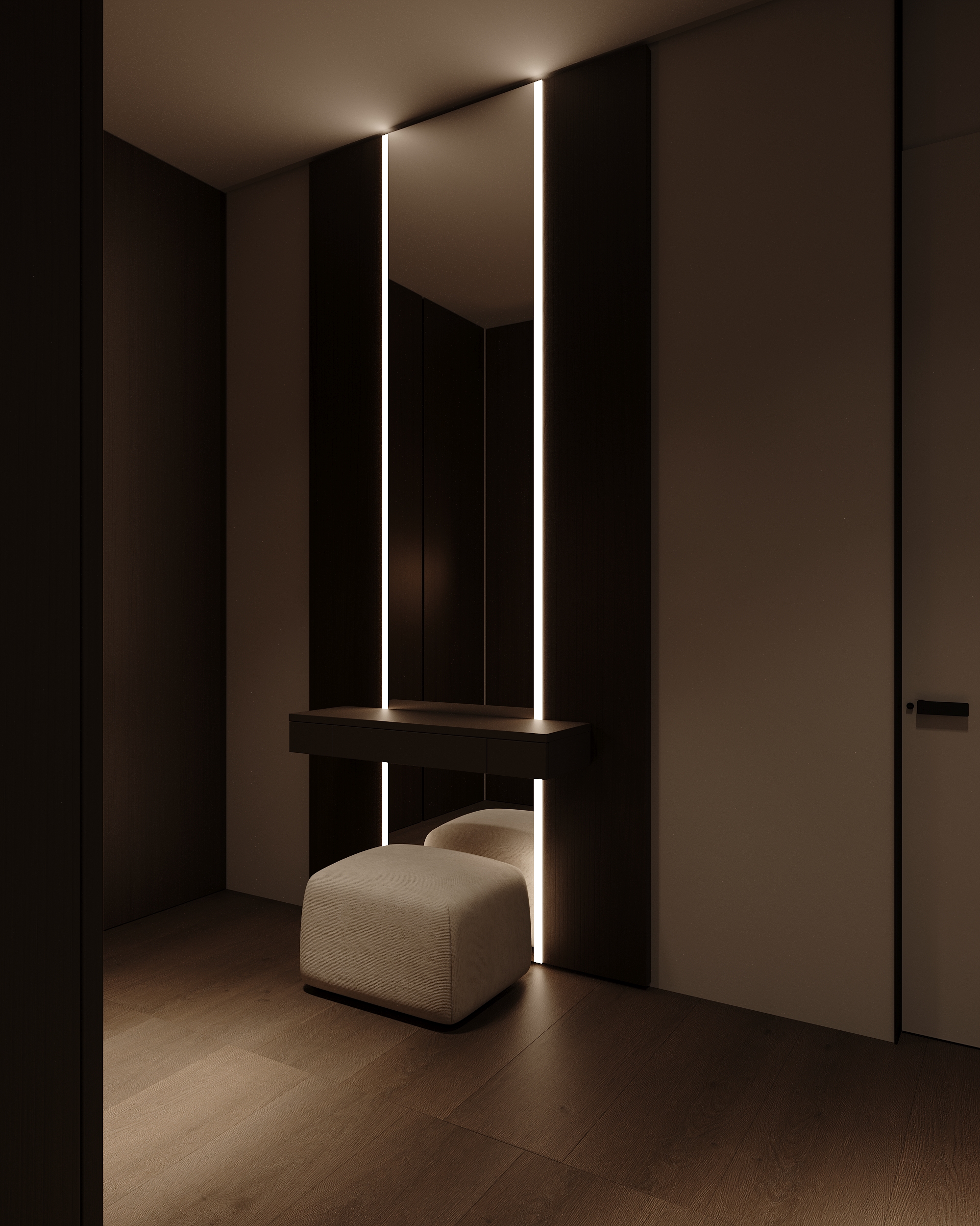 3D可视化的极简主义室内设计-7