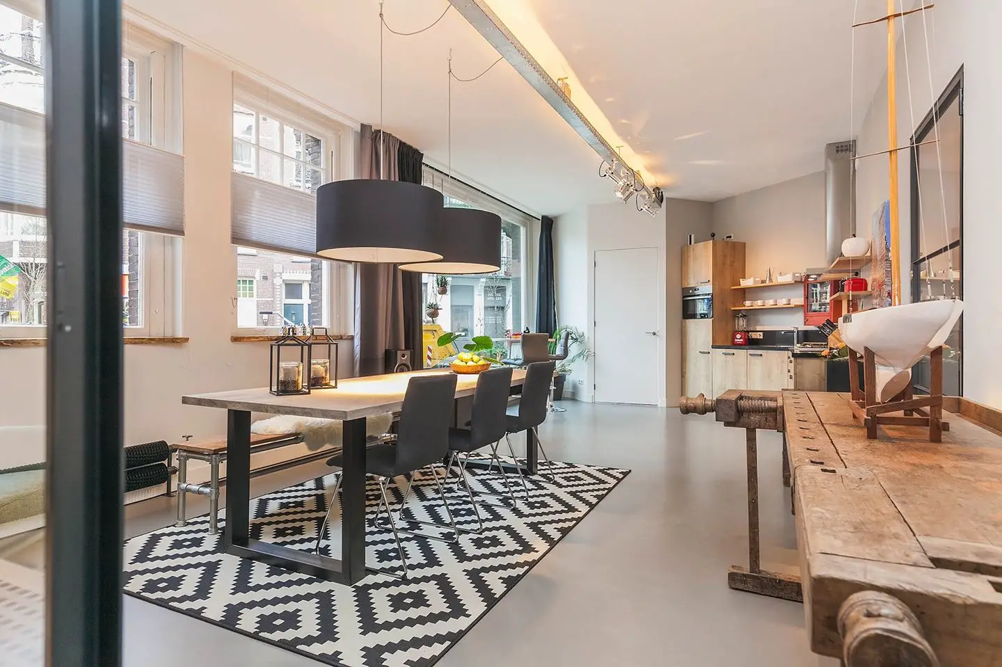 阿姆斯特丹中心区 97 平米开放式公寓设计-4