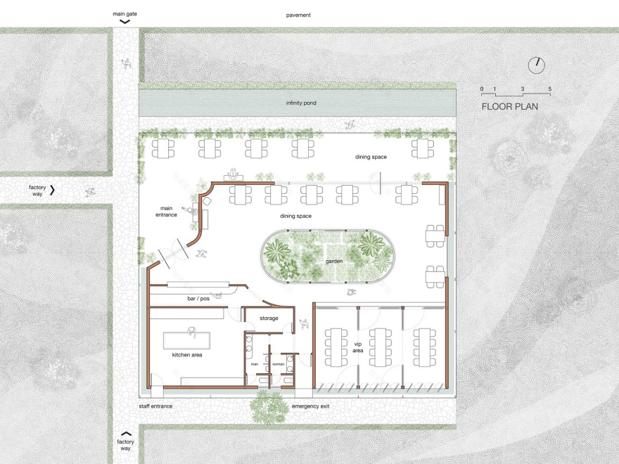 Nhà Tú花园餐厅丨越南丨Long Nguyen Design-101