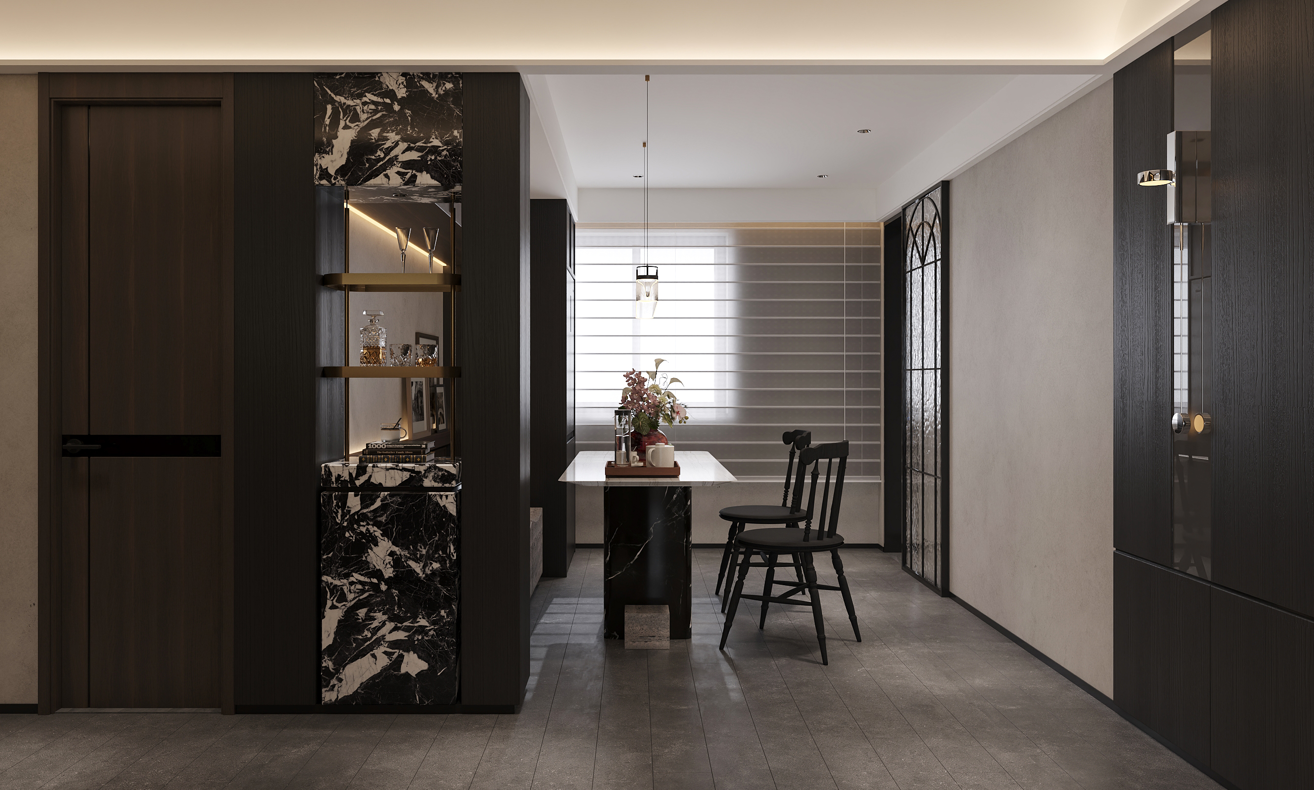 沈阳  悦景新世界146㎡  复古老钱风效果表现-14