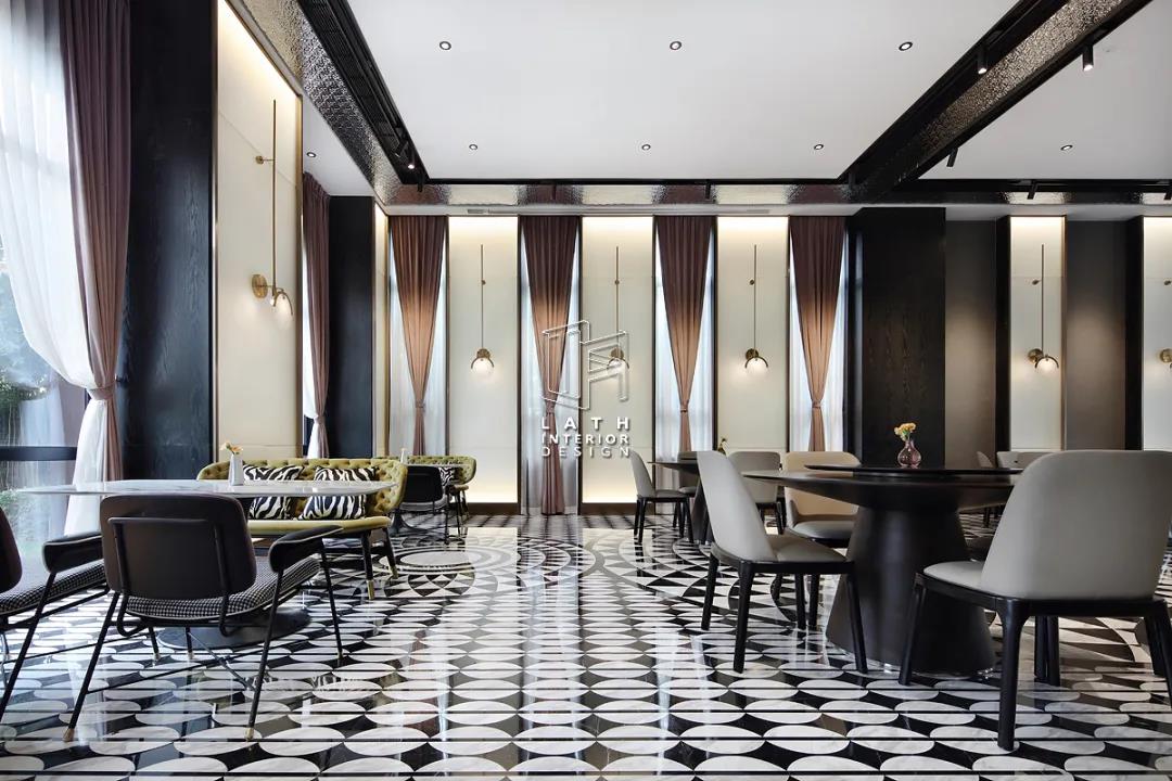 现代 Art Deco 风格餐厅设计-24