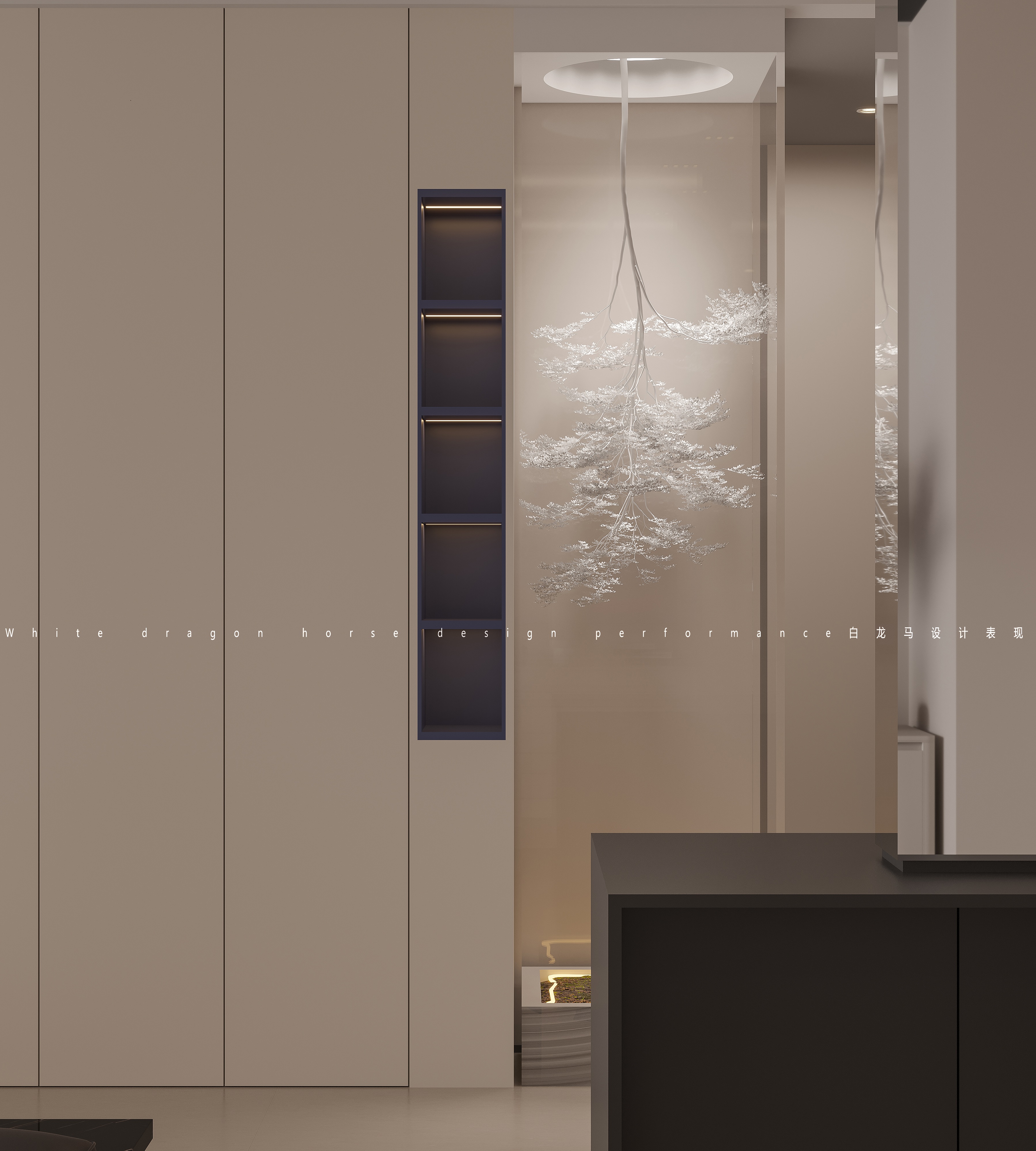 现代客餐厅——白龙马效果图-9