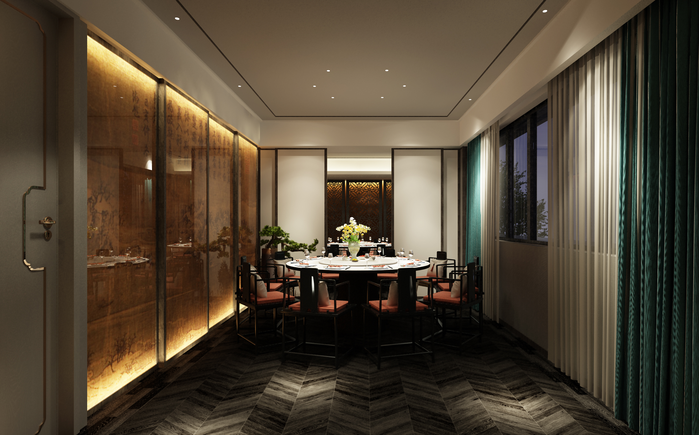 万福宴中餐厅丨中国芜湖丨五度空间设计（上海）有限公司-16