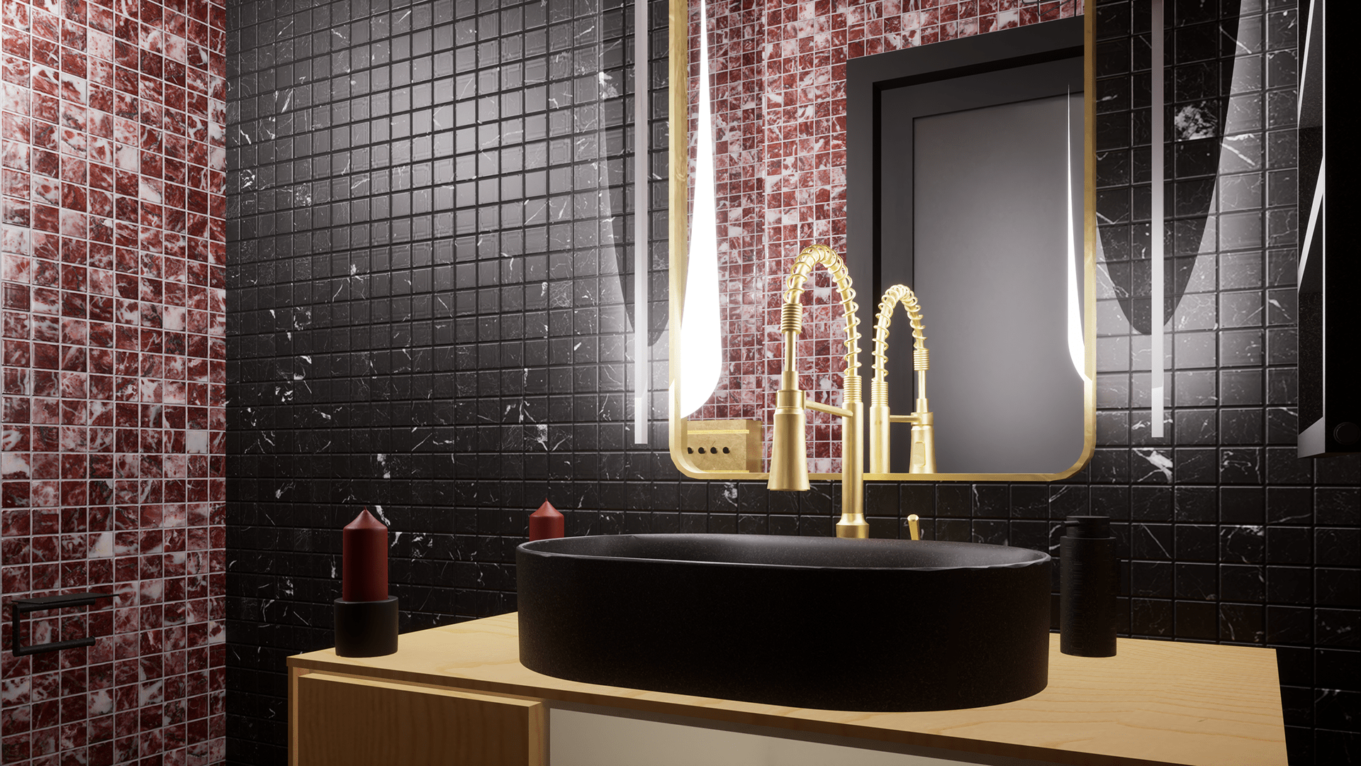 多功能室,客厅+厨房,浴室-25