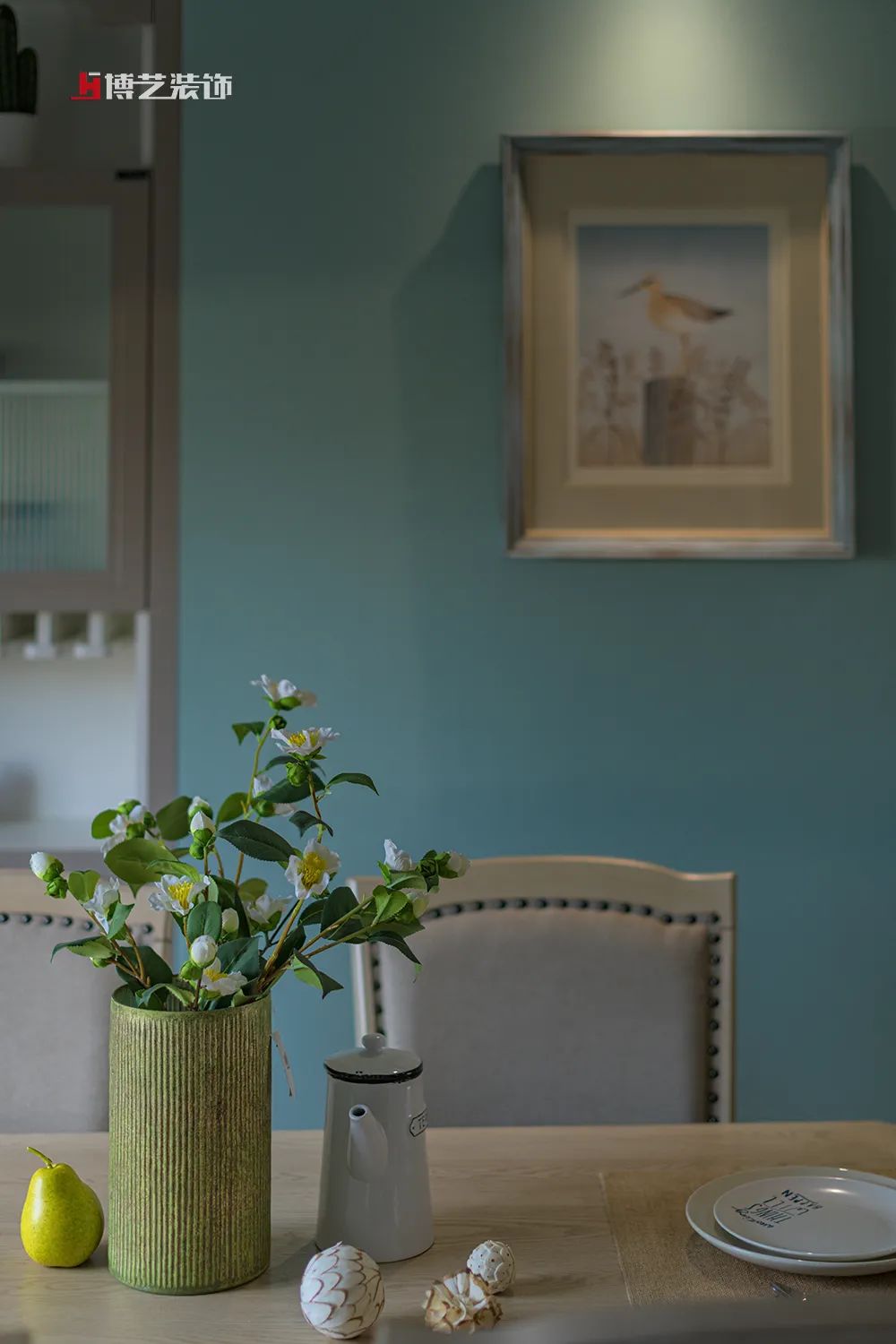 蓝调婚房 | 美式风格中的蓝粉浪漫-15