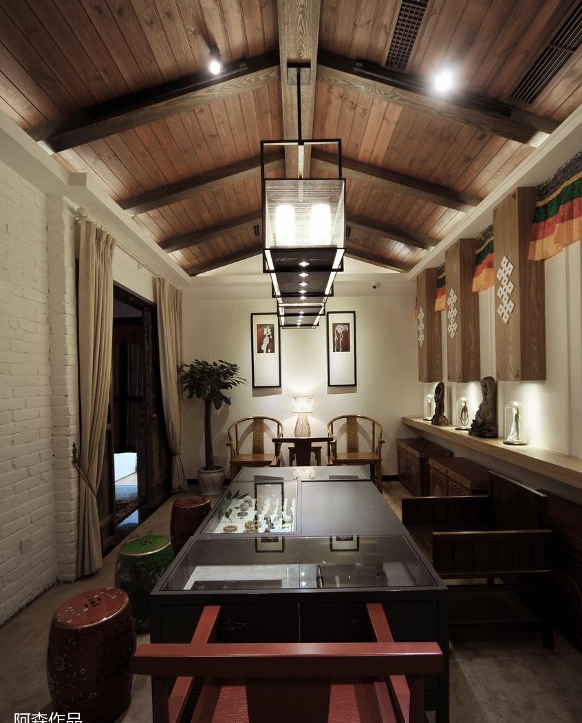 民宿设计师阿森丨重庆七隆藏传文玩会所-25