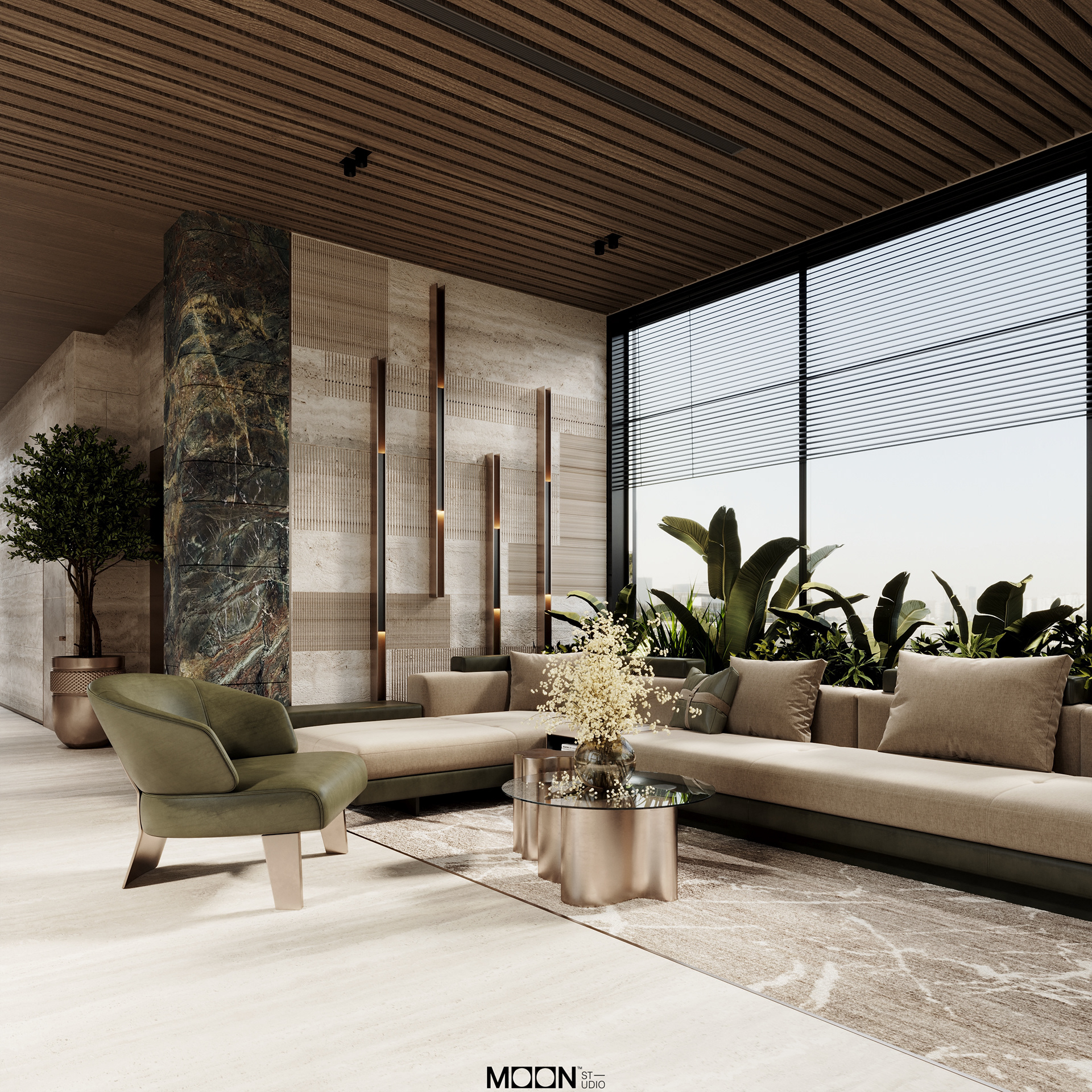 学校接待区设计项目丨沙特阿拉伯丨Moon Studio-3