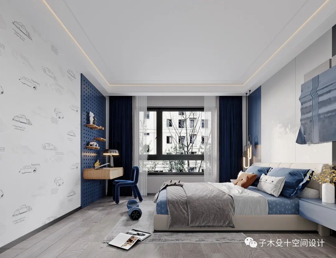 艺术包围的家 · 现代轻奢的爱马仕橙空间丨子木殳十空间设计-44