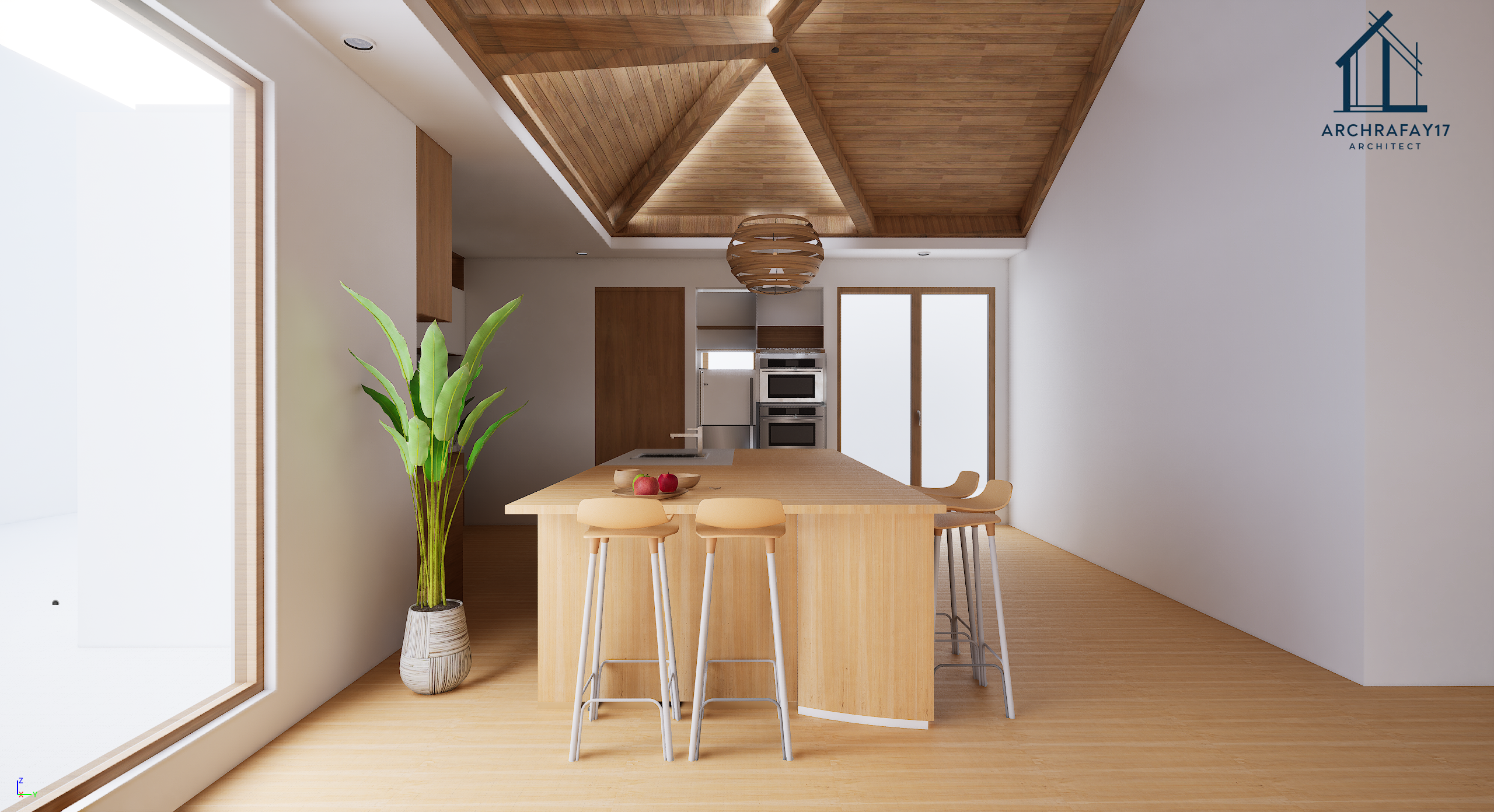 Wooden kitchen Modern Design-1