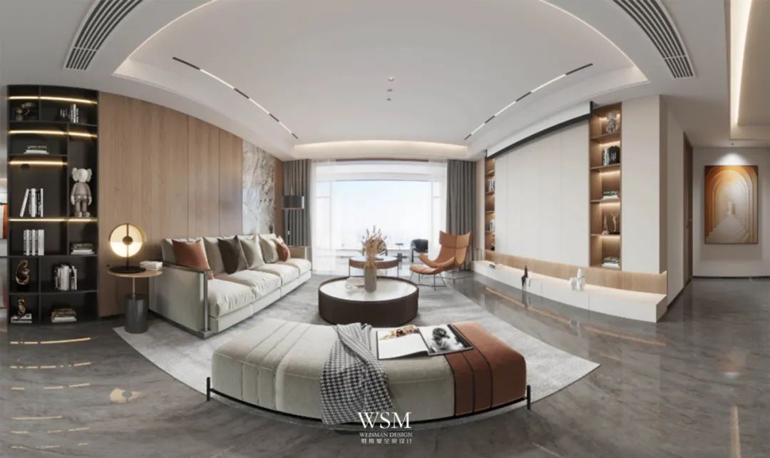 海南海口四口之家，200 平米简约时尚大平层设计-13