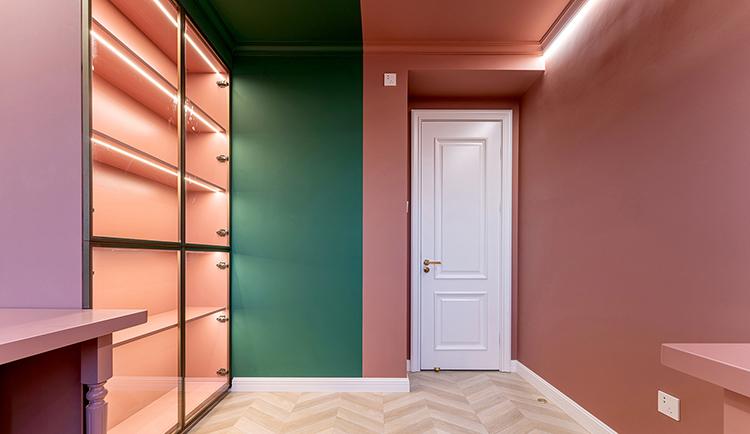 撞色搭配+全屋对称法则,复古与时尚全都要-45