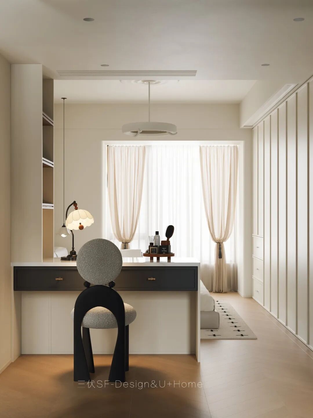 三伏新作丨142㎡法式中古风,四房改两居的温柔相遇-70