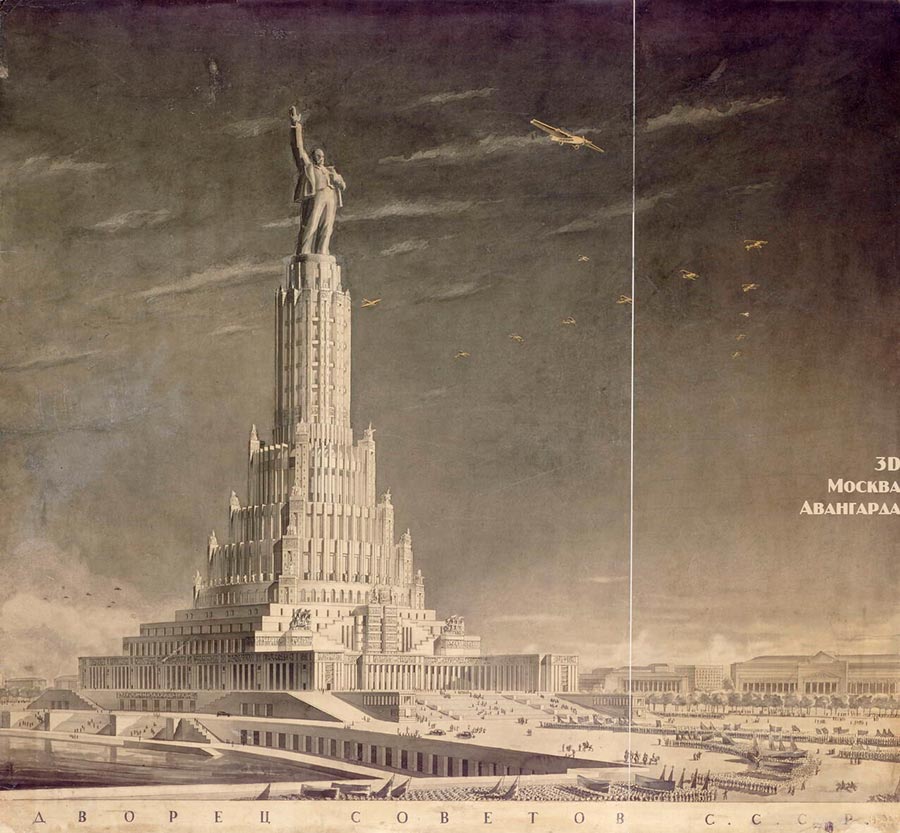 莫斯科苏维埃宫丨俄罗斯莫斯科丨Б.М. Иофан（鲍里斯·米哈伊洛维奇·约凡）等-3