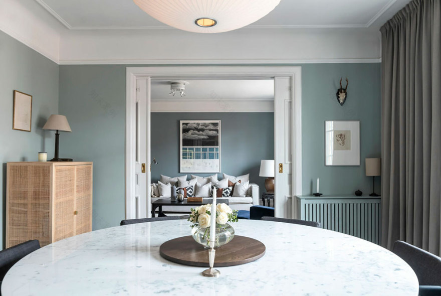 瑞典斯德哥尔摩优雅艺术公寓设计-6