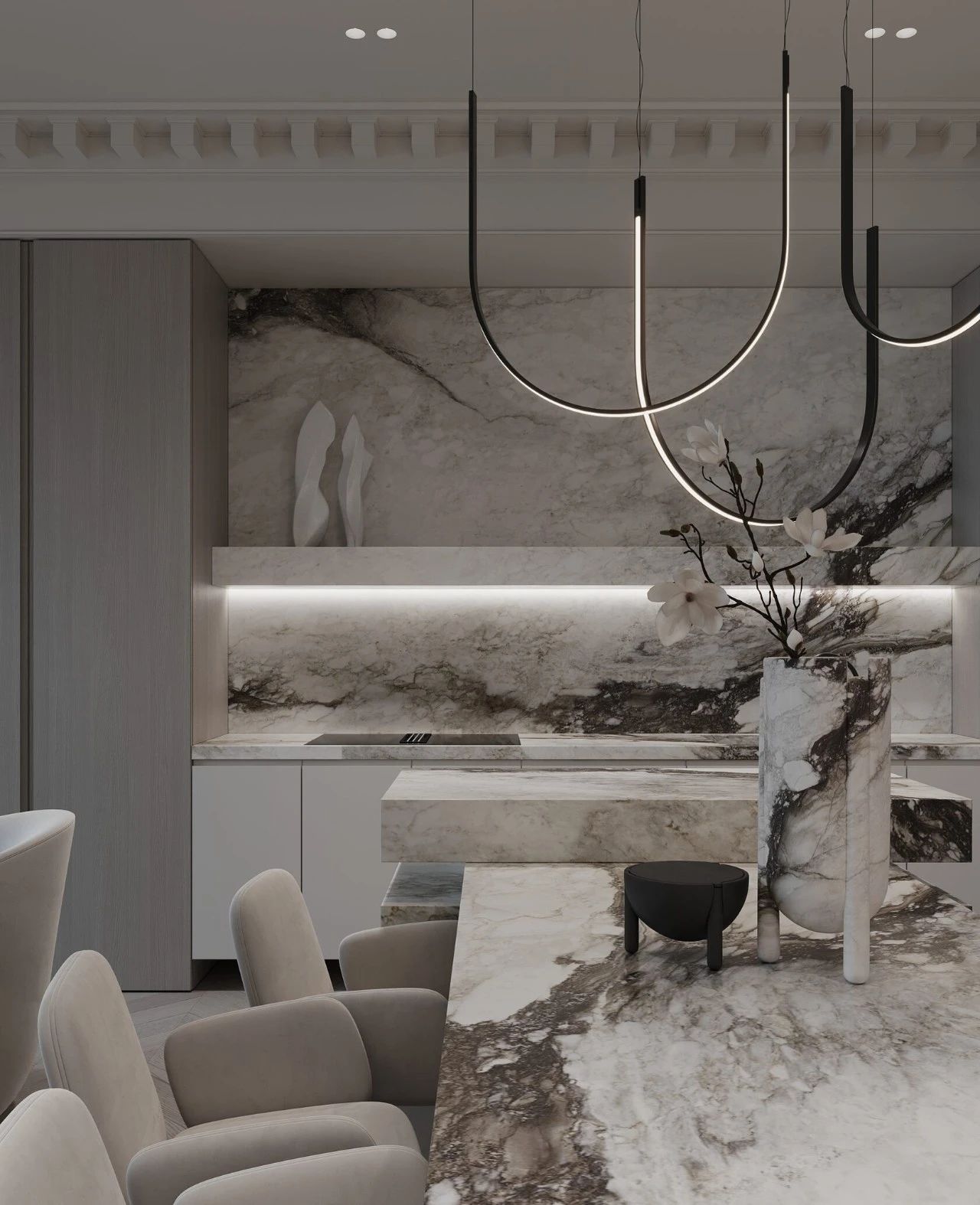 经典莫斯科住宅丨俄罗斯莫斯科丨BELOUSOVA INTERIOR DESIGN-39