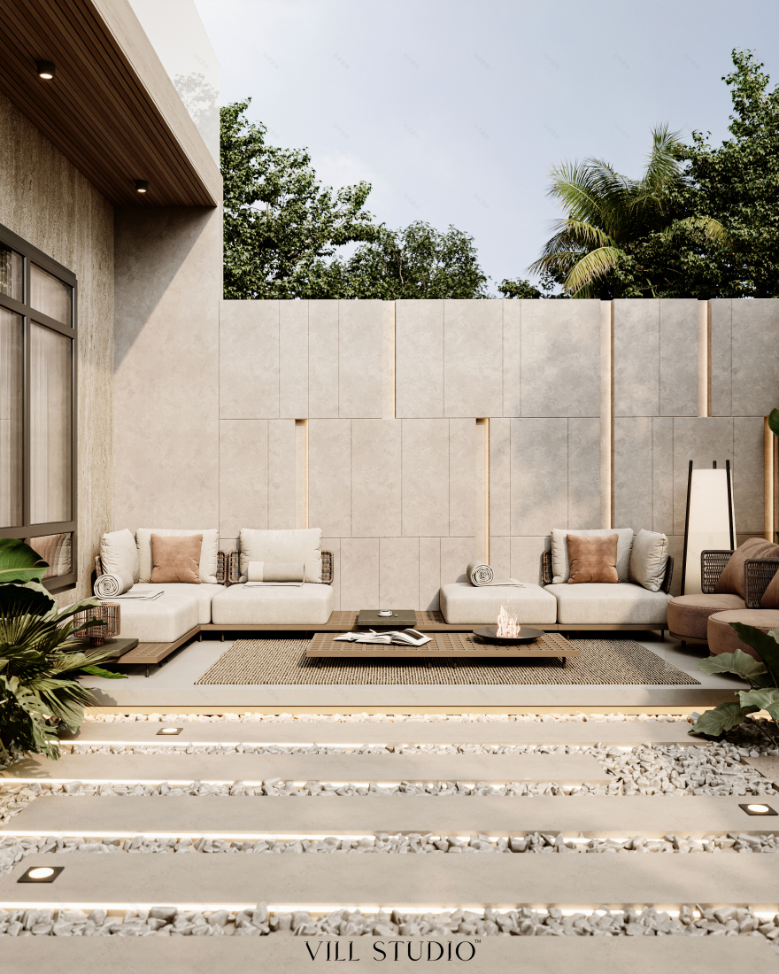 MODERN OUTDOOR VILLA ENTRANCE DESIGN | OMAN-8