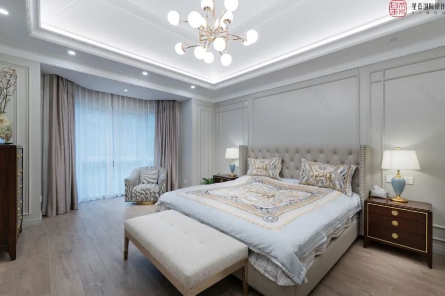 实景力作 | 350㎡新古典独栋别墅 明亮开阔的墅居空间-19