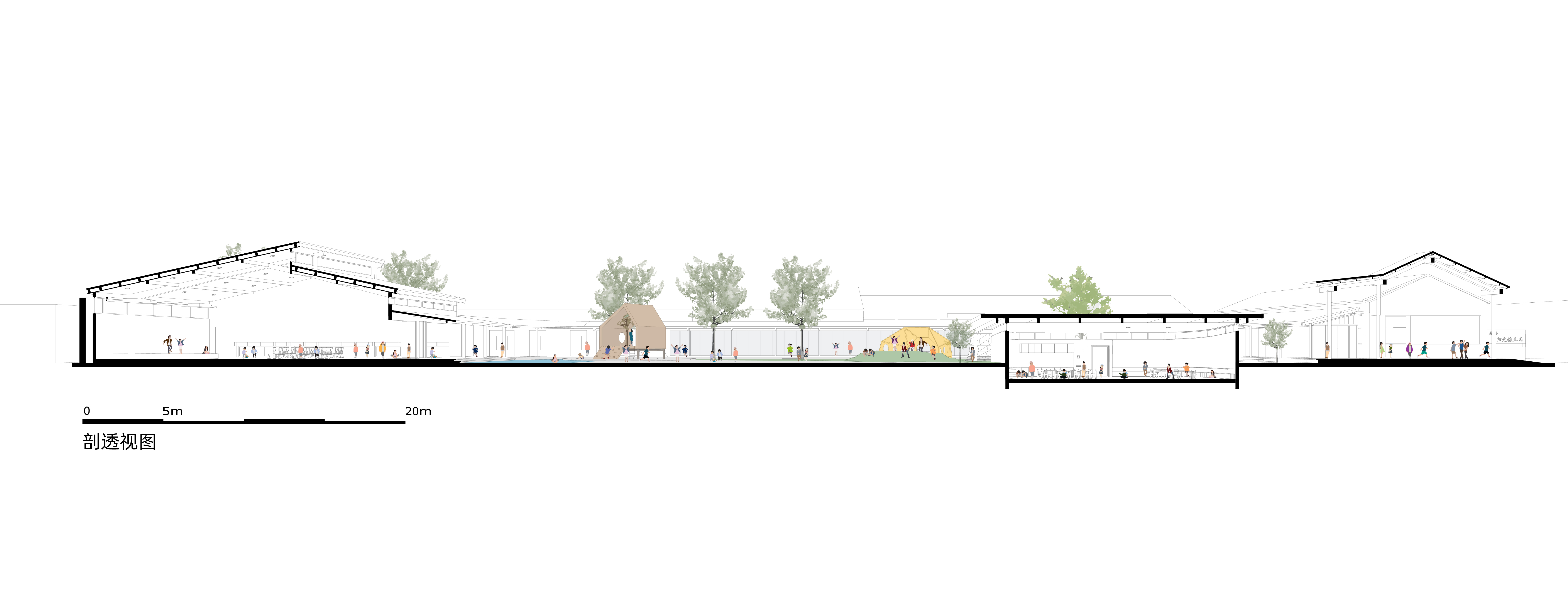 探学环  献县阳光幼儿园:环廊将新旧空间串联丨中国河北丨众建筑-42
