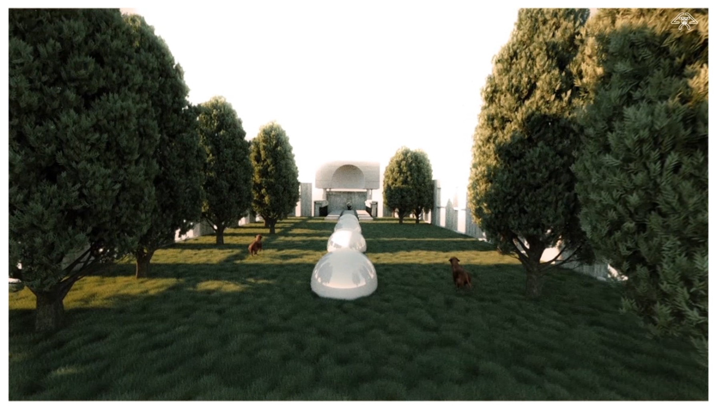 混凝土诗意的 brutalism 建筑草图-6