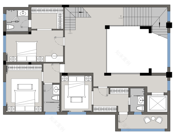 恒大金碧天下现代轻奢别墅丨尚层装饰(北京)有限公司成都分公司-35