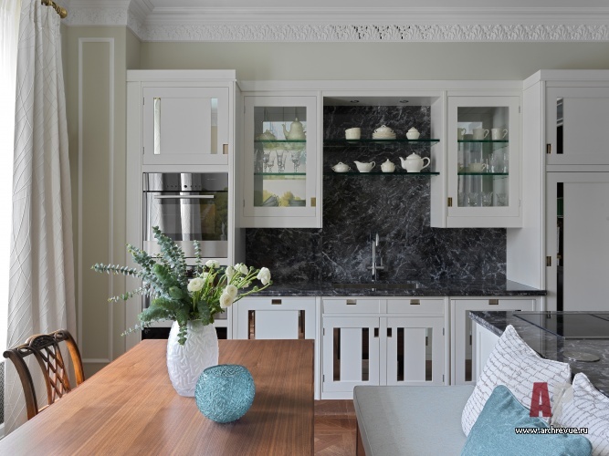 莫斯科彼得罗夫斯基林荫道经典风格三居室公寓设计丨俄罗斯莫斯科-21