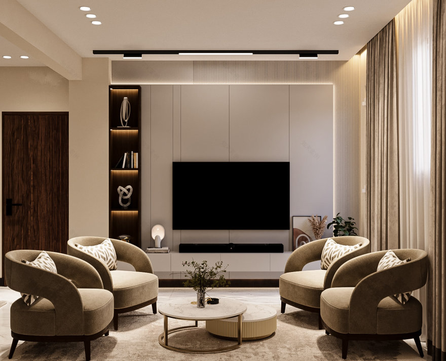 现代温馨公寓丨埃及丨Mariam Ahmed-11