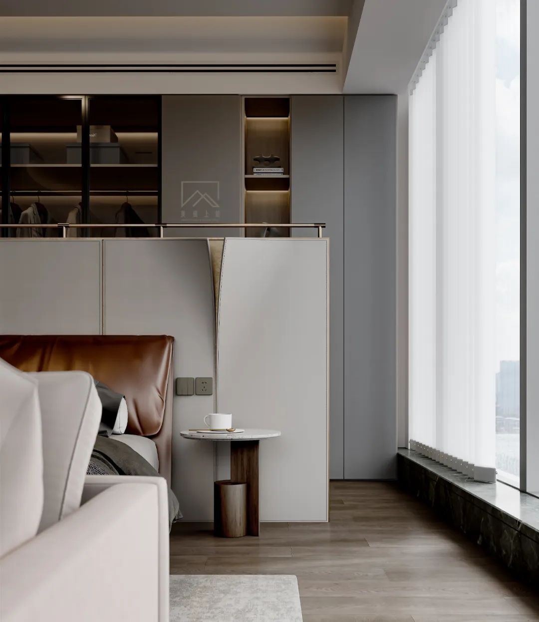 长沙汤臣一品轻奢大平层设计丨中国长沙丨美颂上镜室内建筑设计-25