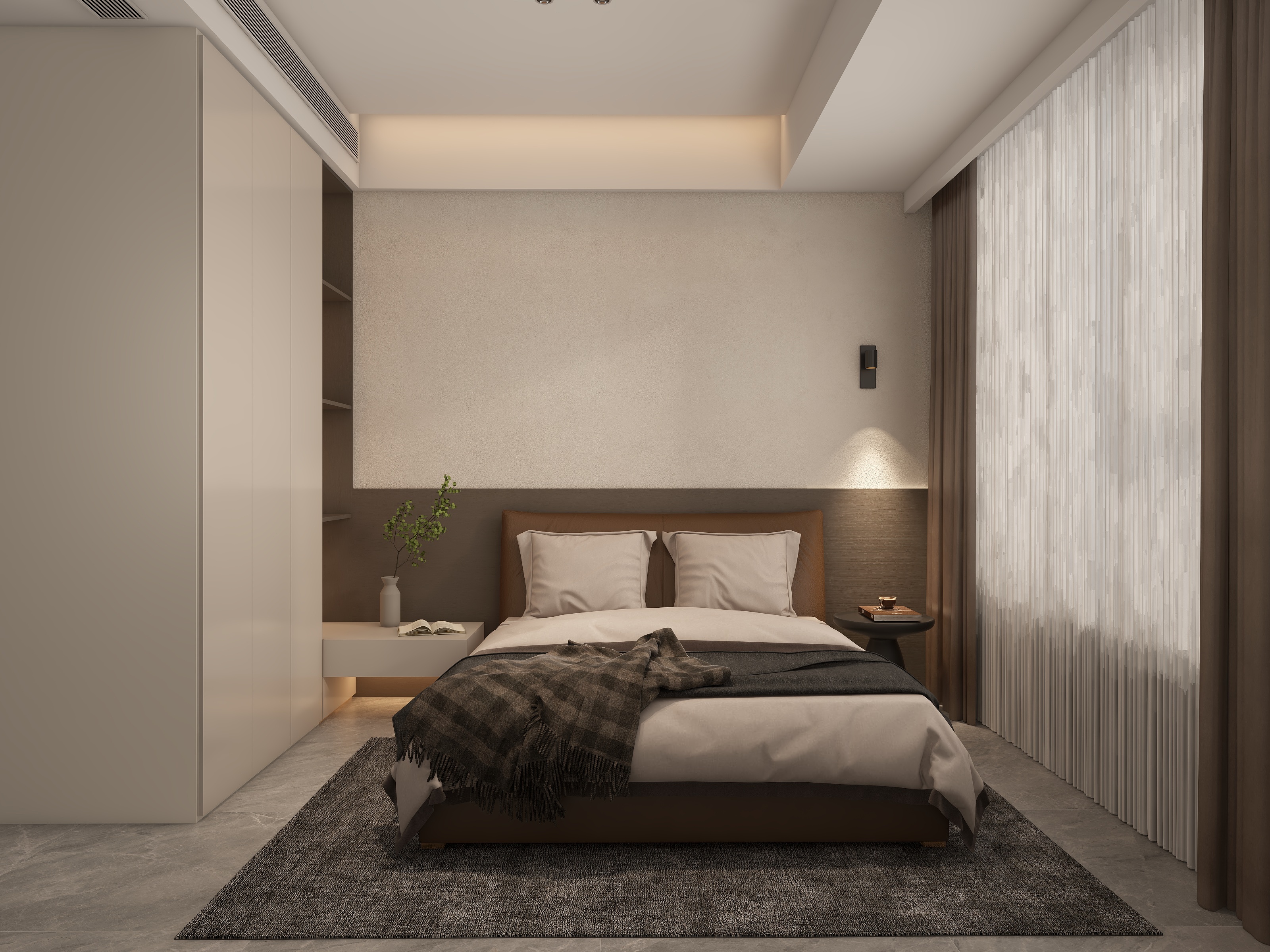 120㎡核心商圈平层清水房改造-13