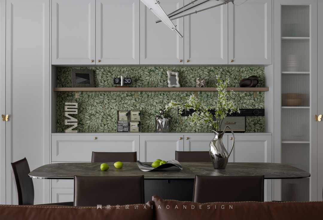 复古蓝红拼接法式美居丨晓安设计-37