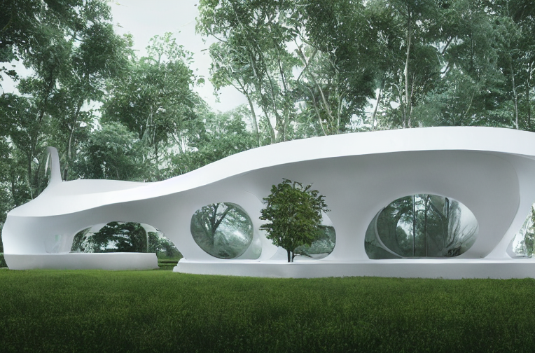 有机生命,建筑概念丨stablediffusion-2