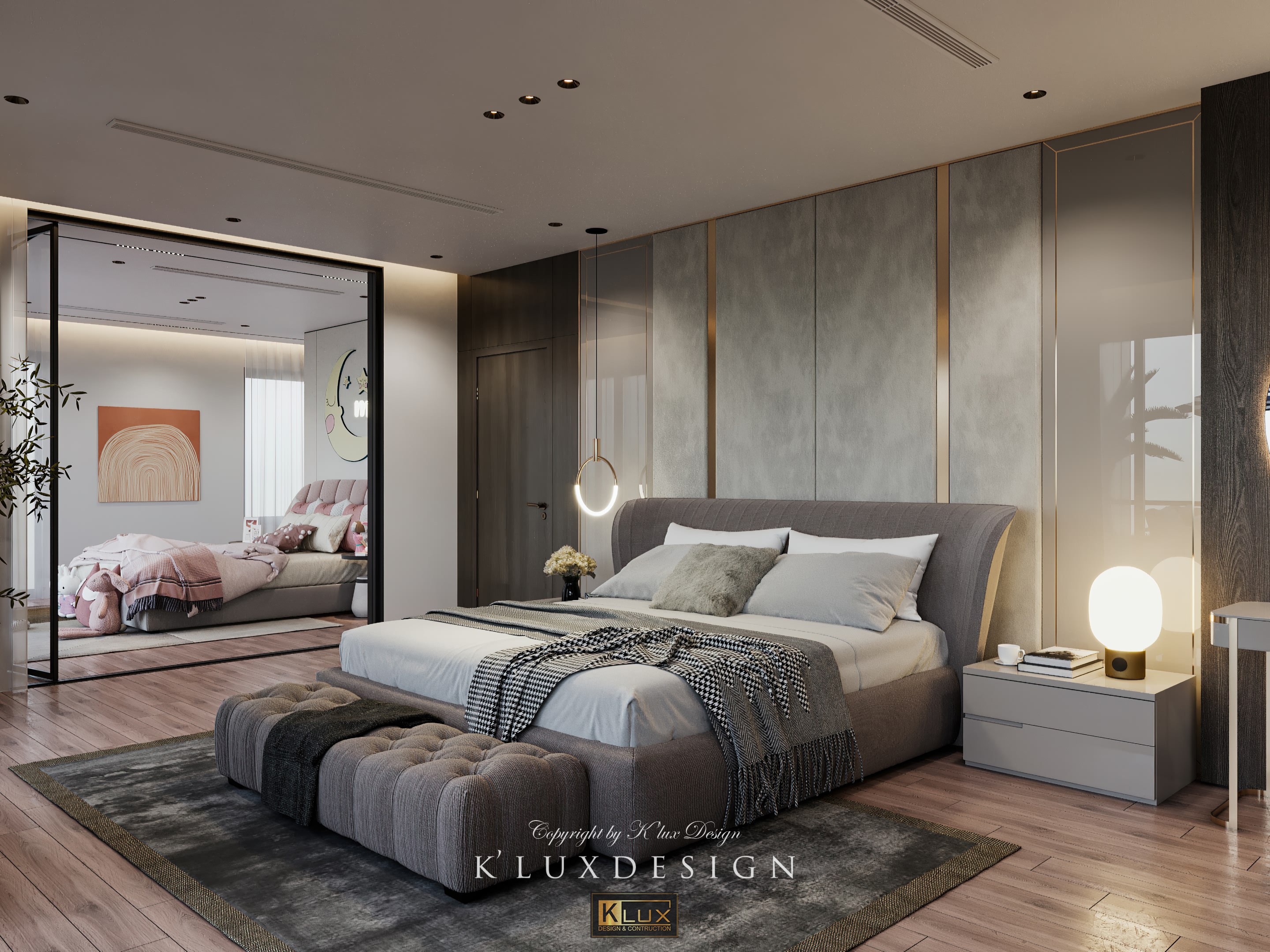 越南兴别墅室内改造项目（二层）丨越南河内丨K'lux design-9